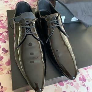 SOLD YSL Saint Laurent Mens Derby Dress Shoes
